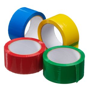 Plakband PP Acryl Low noise 66 mtr x 50 mm - kleuren